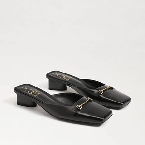 Sam Edelman Ollie Leathet Square Toe Mule. Color Black. Size 11